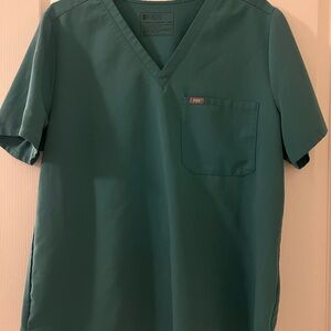 Figs Women's Teal Scrub Top